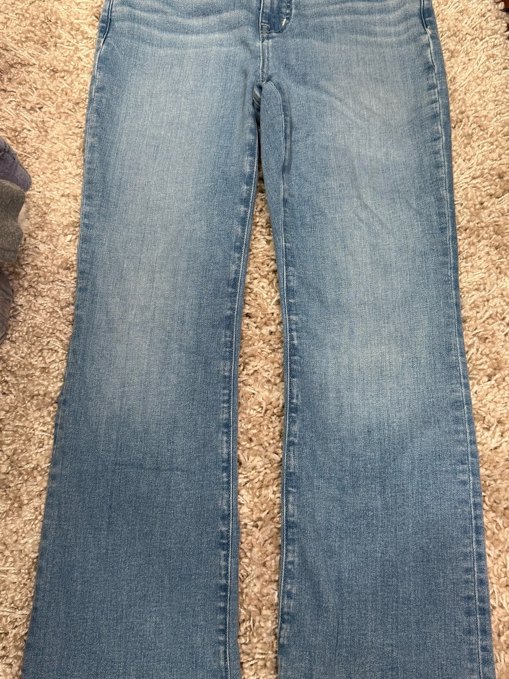 Madewell Light Blue Mid Rise Kick Out Jeans